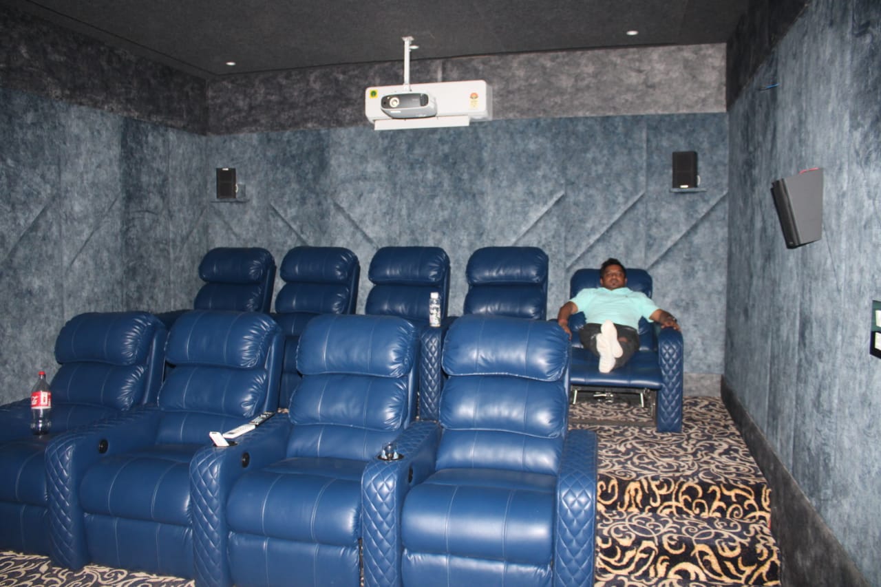 Aligarh Home Theatre Recliner Installation #5 &mdash; Sky Recliners