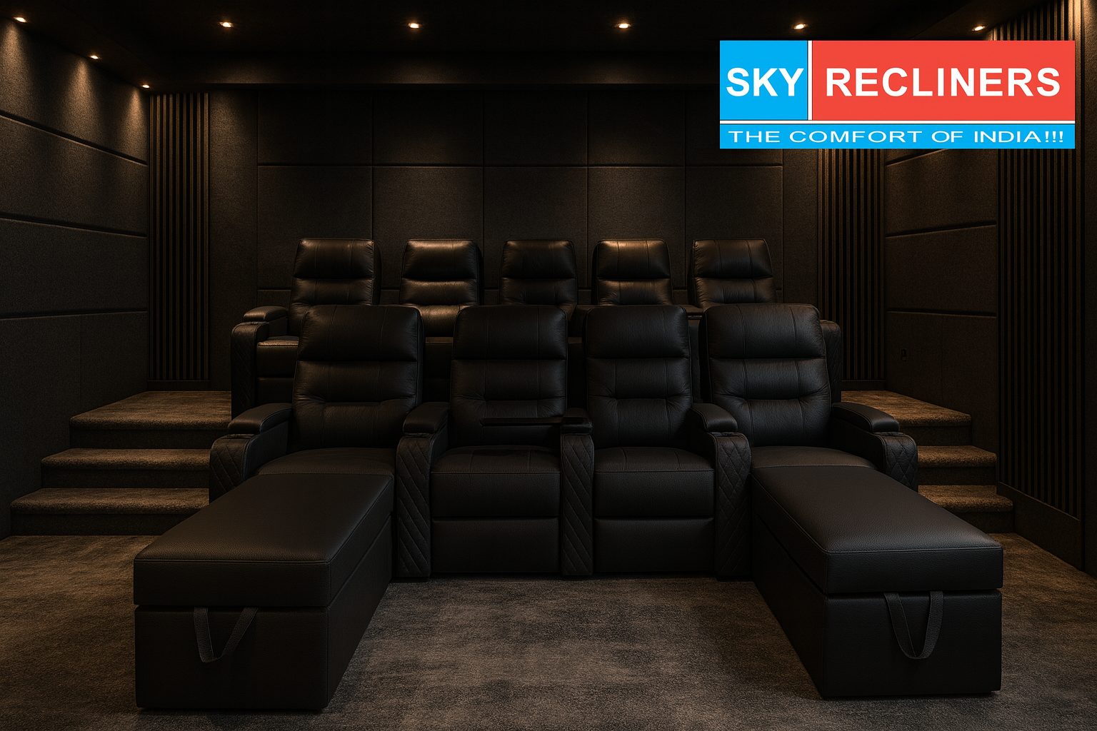 Delhi Home Theatre Recliner Installation #2 &mdash; Sky Recliners