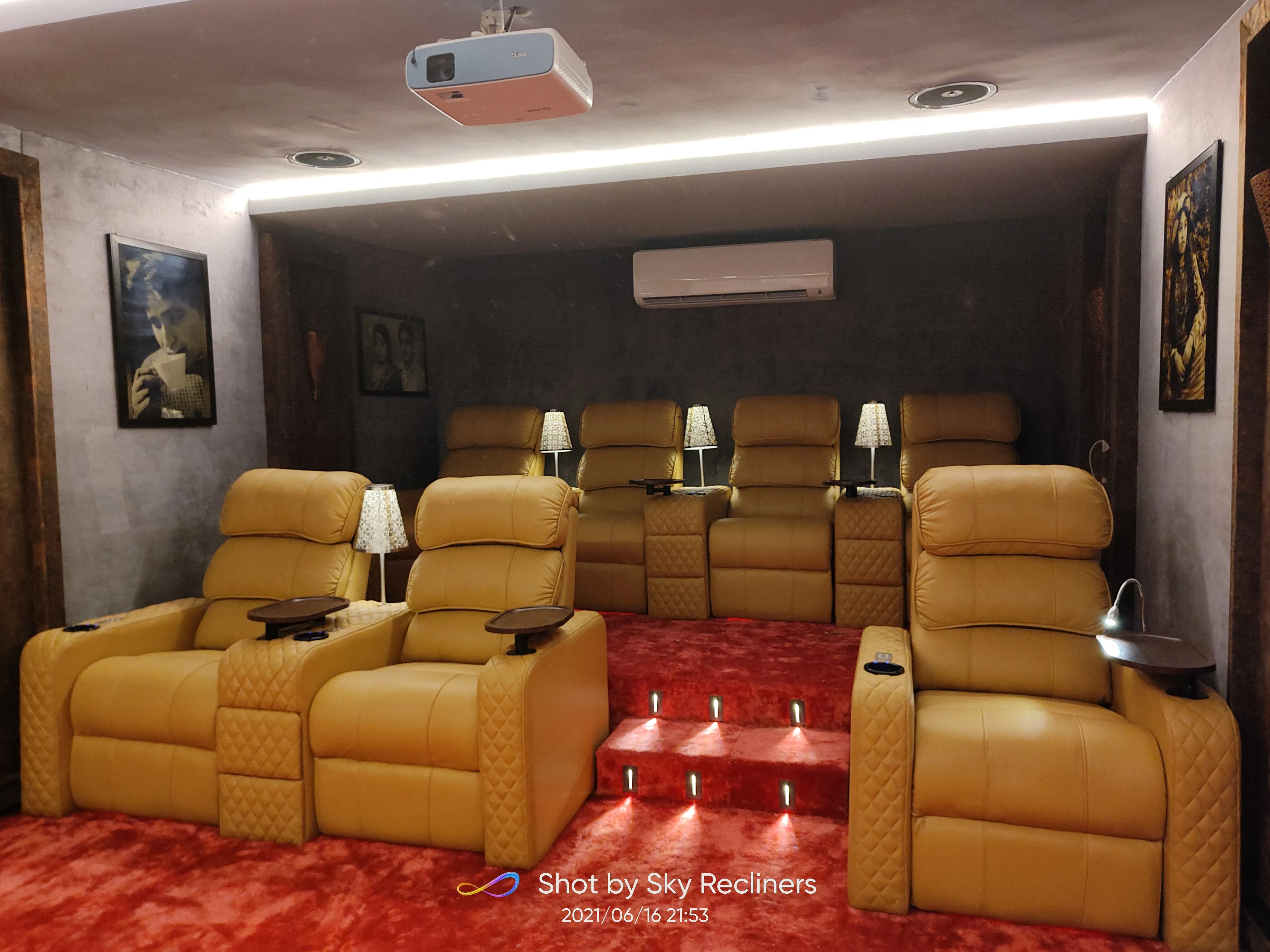 Gurgaon Home Theatre Recliner Installation #2 &mdash; Sky Recliners