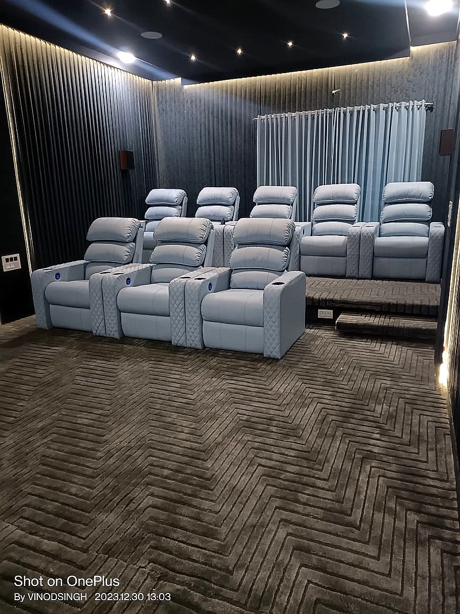Jaipur Home Theatre Recliner Installation #5 &mdash; Sky Recliners