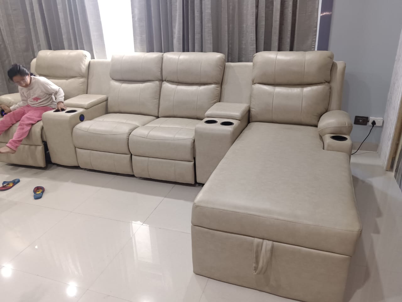 Panipat Home Theatre Recliner Installation #5 &mdash; Sky Recliners