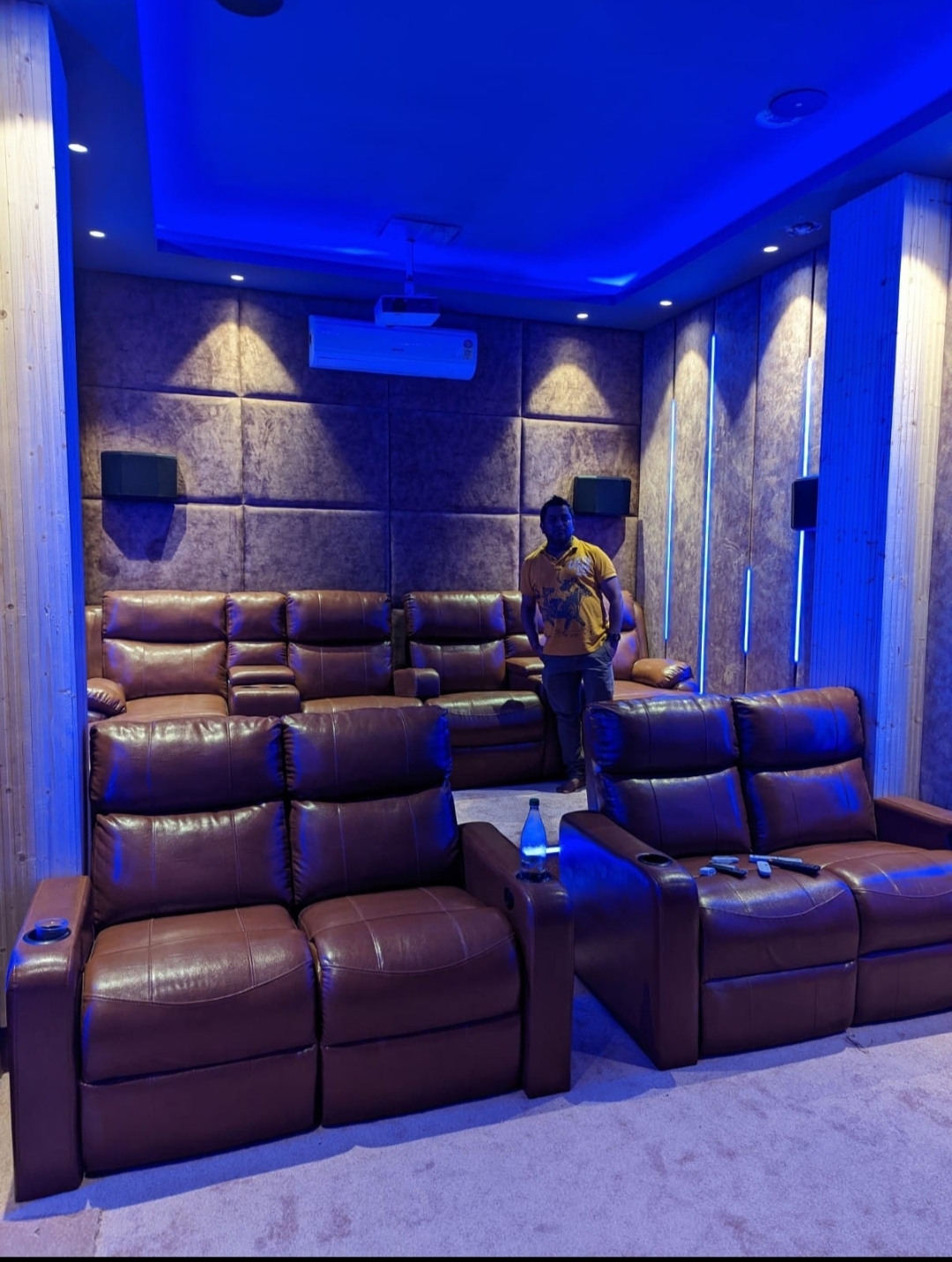 Uttarakhand Home Theatre Recliner Installation #1 &mdash; Sky Recliners